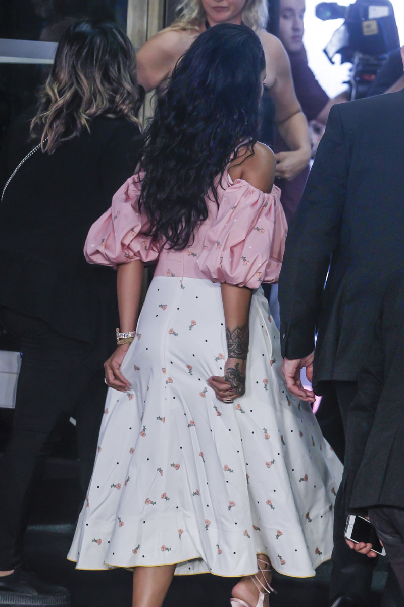 Rihanna attends the Sephora Fenty Beauty presentation at the Callao Cinema in Madrid, Spain.