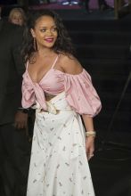 Rihanna attends the 'Fenty Beauty' photocall at Callao cinema