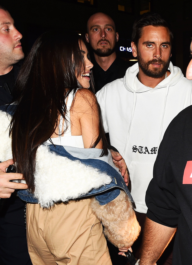 Scott Disick attends the Fenty PUMA after party with Madison Beer and Delilah Hamlin.
