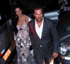 Matthew McConaughey and Camila Alves lead A-list stars at huge bash in Brazil