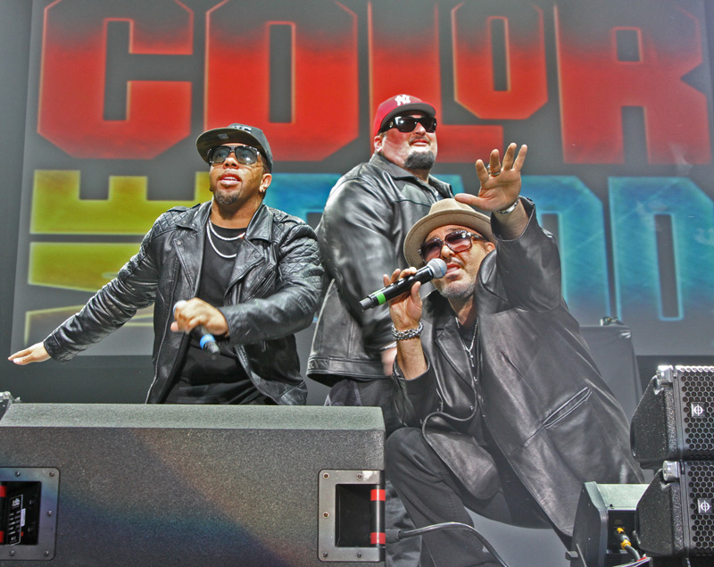 Color Me Badd is an American contemporary R&B group that was formed in Oklahoma City, Oklahoma. The original members of the group were lead singer Bryan Abrams (born November 16, 1969), second tenor Mark Calderon (born September 27, 1970), second tenor Sam Watters (born July 23, 1970) and baritone Kevin Thornton (born June 17, 1969). They formed in 1985 and broke up in 1998 before reuniting in 2010, with various lineups since. As of 2016, they operate as a trio with Abrams, Calderon and Adam Emil. Colour Me Badd