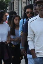 Kevin Hart and heavily pregnant Eniko Parrish take Kevin's kids to the Ice Cream Museum in Los Angeles.