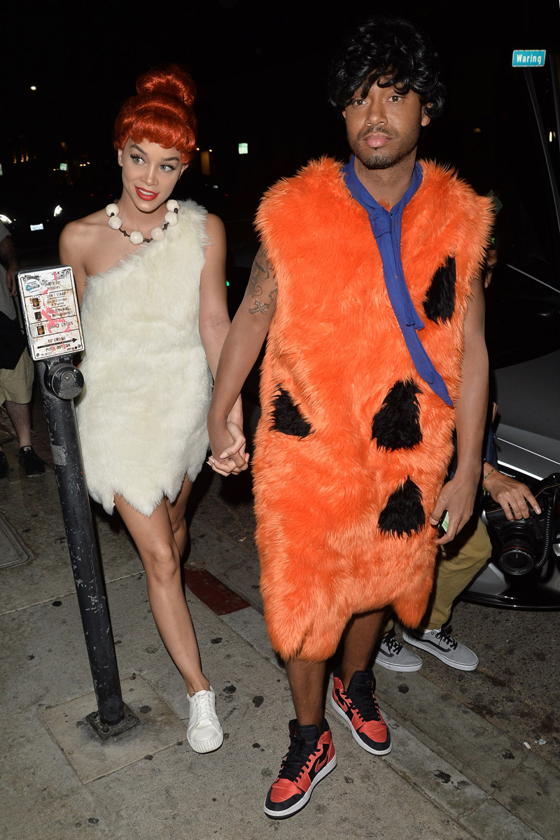 Jasmine Saunders and Terrence J Arrive to Kelly Rowlands Halloween Party