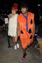 Jasmine Saunders and Terrence J Arrive to Kelly Rowlands Halloween Party