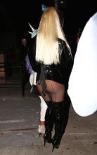 Kelly Rowland is spotted leaving her Halloween party with a friends in Los Angeles, California, USA.