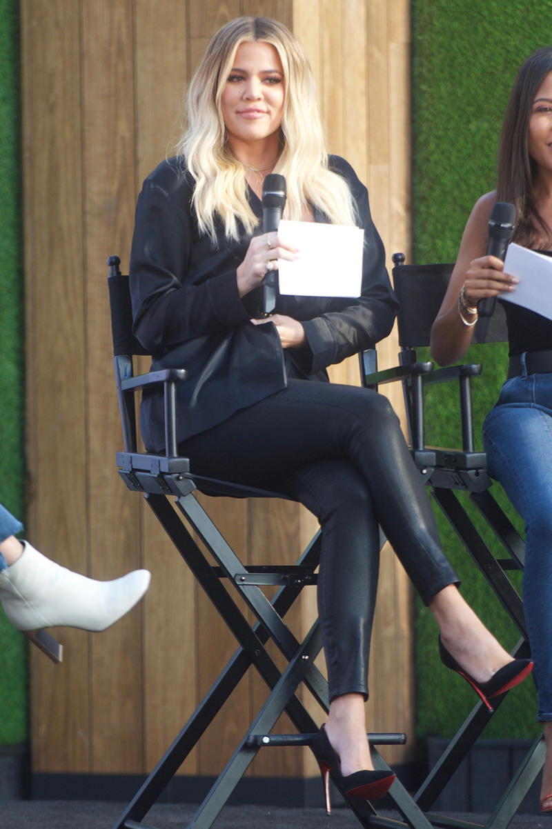 Khloe Kardashian is seen at Good American event in Los Angeles.