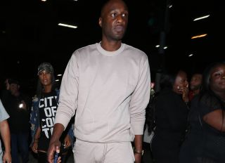 Lamar Odom is spotted partying at the Argyle club with friends in Hollywood