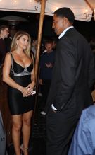 Scottie Pippen and Larsa Pippen are seen leaving the Pre-Emmy Party at Chateau Marmont in Hollywood, California