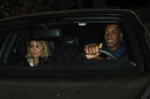 Scottie Pippen and wife Larsa Younan are spotted leaving the Chateau Marmont Hotel after having dinner with Kourtney Kardashian in