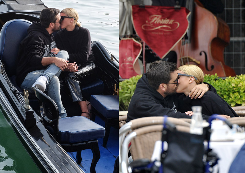 Sofia Richie and Scott Disick are seen kissing in Venice, Italy.