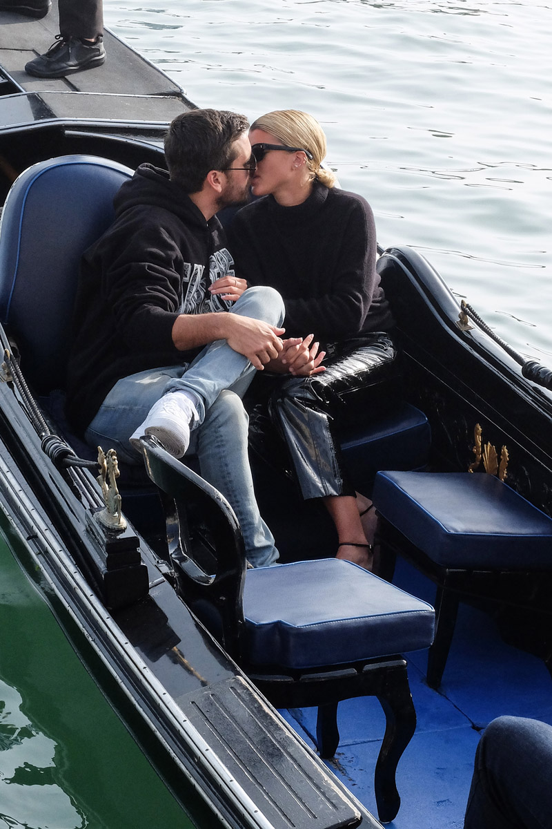 Sofia Richie and Scott Disick are seen kissing in Venice, Italy.