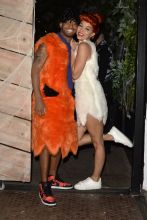 Jasmine Saunders and Terrence J Arrive to Kelly Rowlands Halloween Party