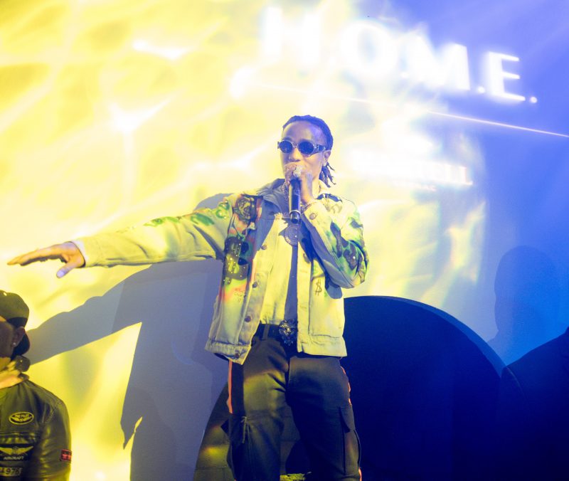 ATLANTA, GA - NOVEMBER 09: Rapper Quavo performs onstage during the 'H.O.M.E. by Martell' event on November 9, 2017 in Atlanta, Georgia.