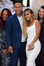Devon Franklin and Meagan Good at the LA Premiere of "The Star" in Los Angeles.