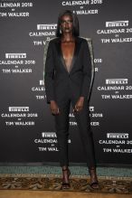 Duckie Thot Naomi Campbell attending the Pirelli Calendar by Tim Walker photocall on November 10, 2017 in New York City.