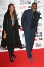 Idris Elba Sabrina Dhowre Celebrities attend 'Ferarri: Under The Skin' launch party at The Design Museum in London, UK.