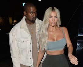 Kim Kardashian And Kanye West Arrive to Petit Restaurant For Kendalls Birthday Dinner