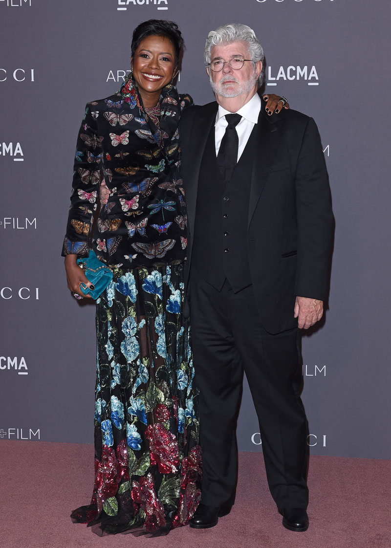 George Lucas Mellody Hobson GUCCI + Lacma 2017 Art And Film Gala