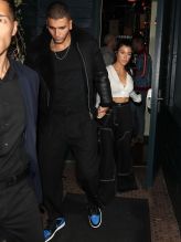Kourtney Kardashian and Younes Bendjima spotted leaving Kendall Birthday in Los Angeles, California.