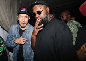 MIAMI BEACH, FL - DECEMBER 07: (L-R) Dao-Yi Chow and Coltrane Curtis Attend The House Of Remy Martin Presents The Hypebeast 100 Awards After Party at Nautilus South Beach on December 7, 2017 in Miami Beach, Florida.