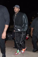 Chris Brown and his new rumored girlfriend Agnez Mo who is an Indonesian Pop Star are both seen arriving separately to DJ Khaled Birthday Celebration in Beverly Hills