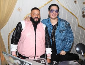 BEVERLY HILLS, CA - DECEMBER 02: DJ Khaled and DJ Kid Capri attend The Four cast Sean Diddy Combs, Fergie, and Meghan Trainor Host DJ Khaled's Birthday Presented by CÎROC and Fox on December 2, 2017 in Beverly Hills, California.