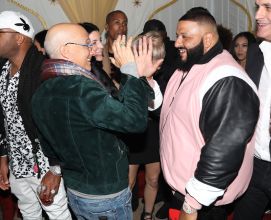 BEVERLY HILLS, CA - DECEMBER 02: Jimmy Iovine and DJ Khaled attend The Four cast Sean Diddy Combs, Fergie, and Meghan Trainor Host DJ Khaled's Birthday Presented by CÎROC and Fox on December 2, 2017 in Beverly Hills, California.
