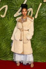 Jorja Smith attends The Fashion Awards 2017 in partnership with Swarovski at Royal Albert Hall on December 4, 2017 in London, England.