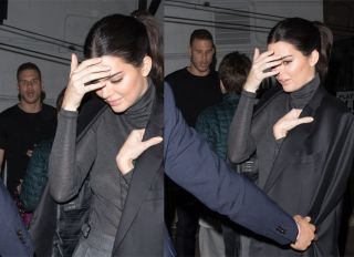 Power Couple Kendall Jenner and Blake Griffin are both seen leaving The Avalon in Hollywood. As they were leaving, Kendall is seen wearing Blakes ; Ermenegildo Zegna Coat where it is inscribed with Blakes' name inside