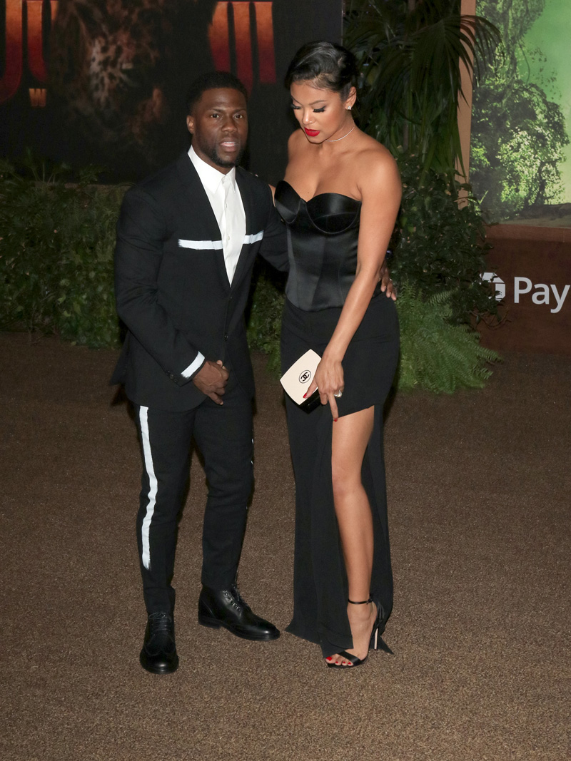 Premiere Of Columbia Pictures' 'Jumanji: Welcome To The Jungle'  Kevin Hart and Eniko Parrish