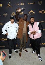 BEVERLY HILLS, CA - DECEMBER 02: (L-R) Lenny Santiago, Sean 'Diddy' Combs, and DJ Khaled attend Ciroc Celebrates DJ Khaled's Birthday in Beverly Hills on December 2, 2017 in Beverly Hills, California.