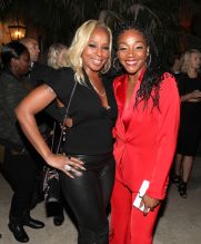 BEVERLY HILLS, CA - DECEMBER 02: Mary J. Blige and Tiffany Haddish attend The Four cast Sean Diddy Combs, Fergie, and Meghan Trainor Host DJ Khaled's Birthday Presented by CÎROC and Fox on December 2, 2017 in Beverly Hills, California.