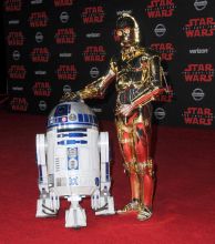 R2-D2, C-3PO Premiere of Disney Pictures and Lucasfilm's 'Star Wars: The Last Jedi' held at The Shrine Auditorium in Los Angeles, California.