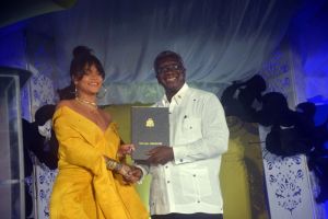 Rihanna Drive renaming ceremony