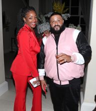 BEVERLY HILLS, CA - DECEMBER 02: Tiffany Haddish and DJ Khaled attend The Four cast Sean Diddy Combs, Fergie, and Meghan Trainor Host DJ Khaled's Birthday Presented by CÎROC and Fox on December 2, 2017 in Beverly Hills, California.