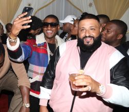 BEVERLY HILLS, CA - DECEMBER 02: Usher and DJ Khaled attend The Four cast Sean Diddy Combs, Fergie, and Meghan Trainor Host DJ Khaled's Birthday Presented by CÎROC and Fox on December 2, 2017 in Beverly Hills, California.