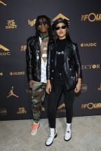 BEVERLY HILLS, CA - DECEMBER 02: Wiz Khalifa and Izabela Guedes attend Ciroc Celebrates DJ Khaled's Birthday in Beverly Hills on December 2, 2017 in Beverly Hills, California.