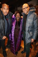 PARK CITY, UT - JANUARY 20: (L-R) Andre Watson, Phylicia Fant and Brickson Diamond attend as The House of Remy Martin celebrates the APEX Social Club at the WanderLuxxe House with Common and Friends on January 20, 2018 in Park City, Utah.