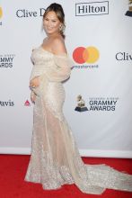 Chrissy Teigen Clive Davis and Recording Academy Pre-Grammy Gala @ Sheraton Times Sqaure 02