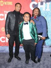 Premiere of Showtimes' new series "TheChi" held at Downtown Independent. Cory Hardrict, Shamon Brown
