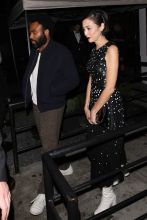 Donald Glover Jr. and his girlfriend party at the Poppy club in West Hollywood