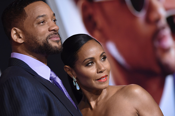 HOLLYWOOD, CA - FEBRUARY 24: Actors Will Smith and Jada Pinkett Smith arrive at the Los Angeles World Premiere of Warner Bros. Pictures 'Focus' at TCL Chinese Theatre on February 24, 2015 in Hollywood, California.