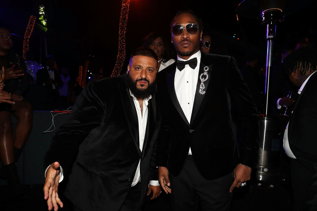 MIAMI, FL - DECEMBER 31: Dj Khaled and Future attends Sean "Diddy" Combs Hosts CIROC The New Year 2018 Powered By Deleon Tequila at Star Island on December 31, 2017 in Miami, Florida.
