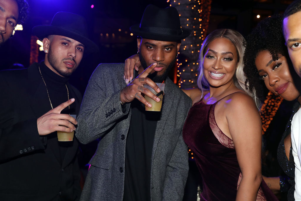 MIAMI, FL - DECEMBER 31: Bryson Tiller, Lala Anthony and Sevyn attend Sean "Diddy" Combs Hosts CIROC The New Year 2018 Powered By Deleon Tequila at Star Island on December 31, 2017 in Miami, Florida
