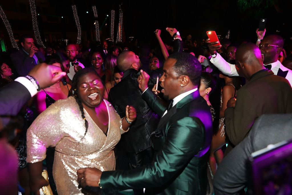 MIAMI, FL - DECEMBER 31:  Gabourey Sidibe and Sean "Diddy" Combs attend Sean "Diddy" Combs Hosts CIROC The New Year 2018 Powered By Deleon Tequila at Star Island on December 31, 2017 in Miami, Florida.