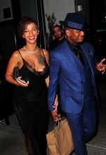Singer Ne-Yo and wife Crystal Renay have New Year Eve Dinner at Catch LA in West Hollywood on December 31, 2017.