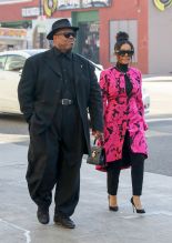 Jimmy Jam and Lisa Padilla at Mary J. Blige's star ceremony