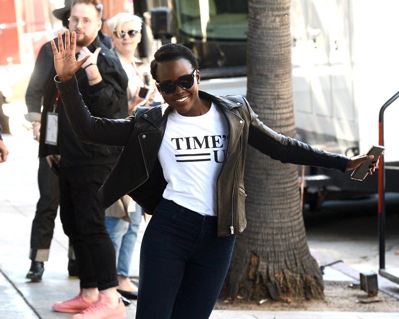 Lupita Nyong'o Los Angeles Women's March 2018