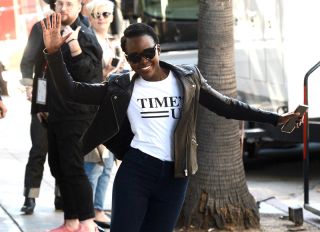 Lupita Nyong'o Los Angeles Women's March 2018