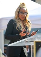 Mary J. Blige is honored with a star on the Hollywood Walk of Fame in Los Angeles, California